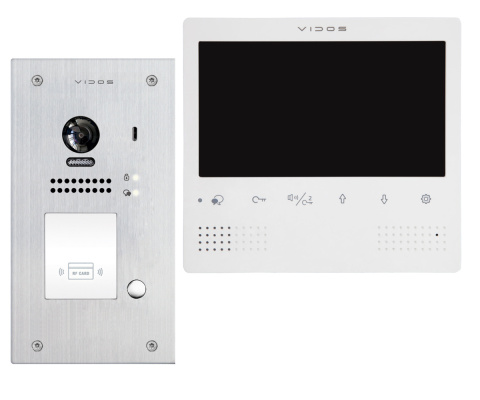 Zestaw cyfrowy wideodomofonu VIDOS S1201A_M1023W-2