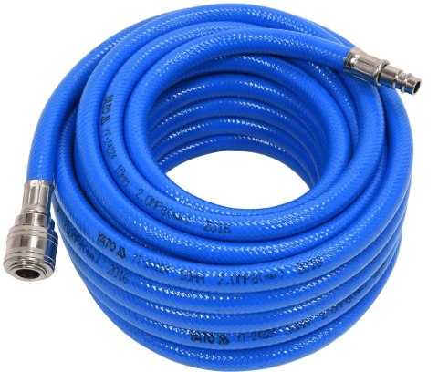 WĄŻ PNEUMATYCZNY PVC Z SZYBKOZŁĄCZAMI 10MM*10M