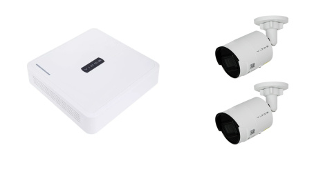 VIDOS zestaw monitoringu IP REJESTRATOR R104-IP KAMERA IP-H2942