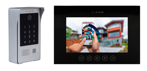 Wideodomofon WiFi z czytnikiem RFID i szyfratorem Vidos S20DA M11WX