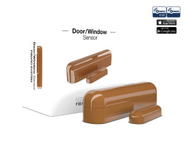FIBARO Door/Window Sensor - Czujnik otwarcia drzwi/okna Z-Wave (brązowy)