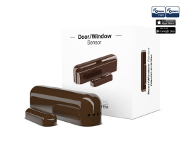 FIBARO Door/Window Sensor - Czujnik otwarcia drzwi/okna Z-Wave (ciemny brąz)