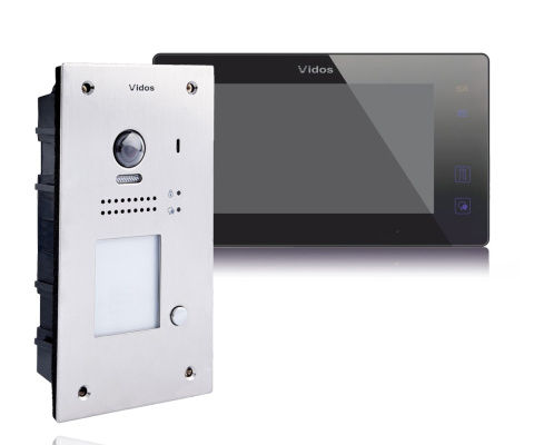 Zestaw wideodomofonu cyfrowego Vidos DUO S1201A_M1021B2