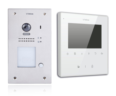 Zestaw cyfrowy wideodomofonu VIDOS S1201A_M1022W