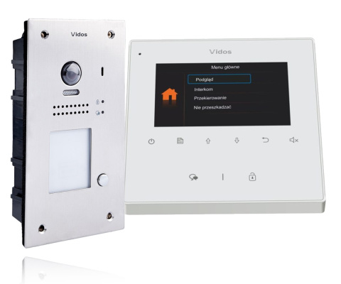 Zestaw cyfrowy wideodomofonu VIDOS S1201A_M1022W