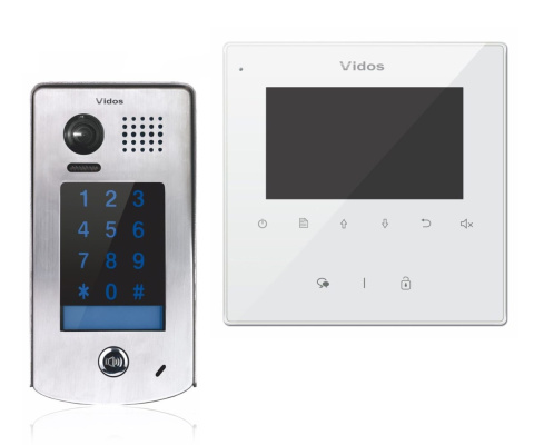 Zestaw cyfrowy wideodomofonu VIDOS S1301D_M1022W