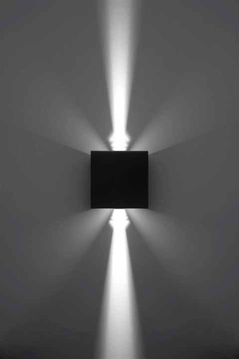 Kinkiet LUCA czarny LED IP54