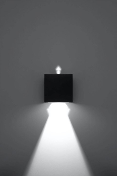 Kinkiet LUCA czarny LED IP54