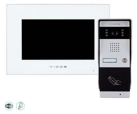 Wideodomofon WiFi z czytnikiem RFID Vidos S50A M10WX