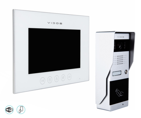 Wideodomofon WiFi z czytnikiem RFID Vidos S50A M11WX