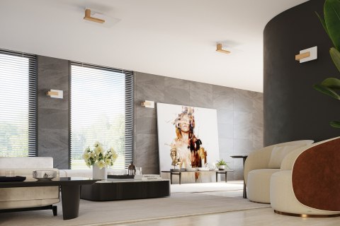 Plafon LAPPO naturlane drewno