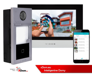 ZESTAW WIDEODOMOFONU IP Z CZYTNIKIEM RFID VIDOS S2401-P_M2010