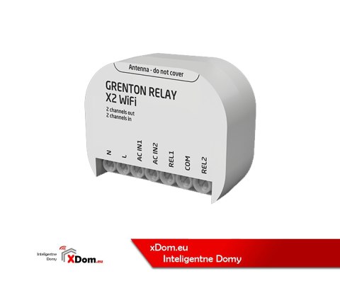 Moduł sterowanika GRENTON - RELAY X2 WiFi WRE-202-W-01