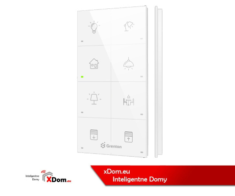 Smart Panel inteligentnego domu GRENTON TPA-208-T-02  TF-Bus biały