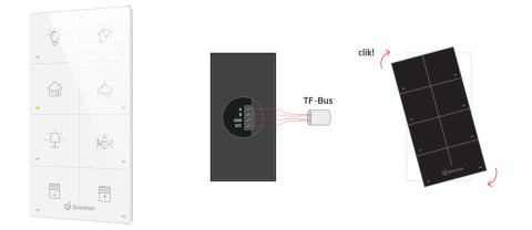 Smart Panel inteligentnego domu GRENTON TPA-208-T-02  TF-Bus biały