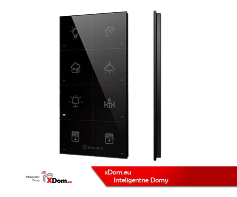 Smart Panel inteligentnego domu GRENTON TPA-208-T-02 TF-Bus czarny