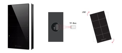 Smart Panel inteligentnego domu GRENTON TPA-208-T-02 TF-Bus czarny