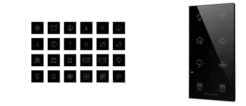 Smart Panel inteligentnego domu GRENTON TPA-208-T-02 TF-Bus czarny