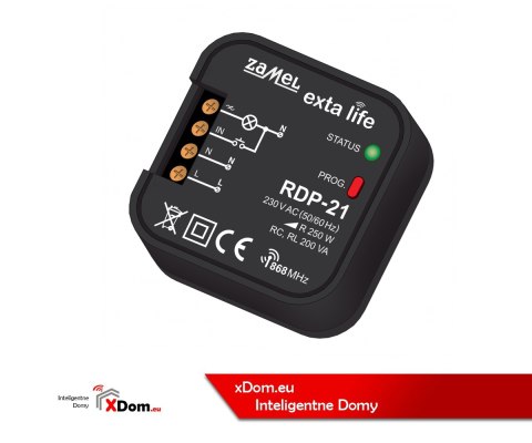 Radiowy ściemniacz dopuszkowy Zamel Exta Life RDP-21