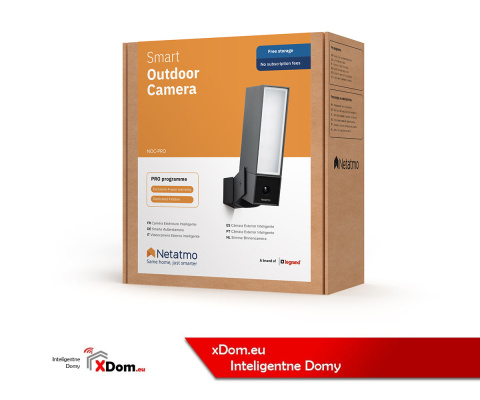 Zestaw dwóch kamer zewnętrznych z syreną alarmową Netatmo Smart NOC-S-PRO kolor biały