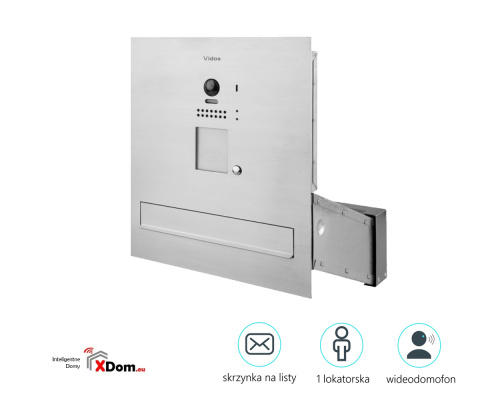 SKRZYNKA NA LISTY Z WIDEODOMOFONEM VIDOS S1201-SKM