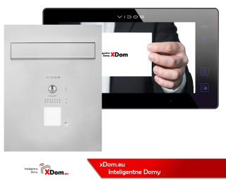 Wideodomofon Vidos zestaw skrzynka na listy S1201A-SKP M1021B-2