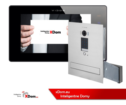 Wideodomofon z szyfratorem Vidos S1401D-SKM M1021B-2