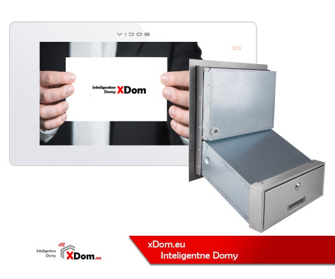 Wideodomofon z szyfratorem Vidos S1401D-SKM M1021W-2