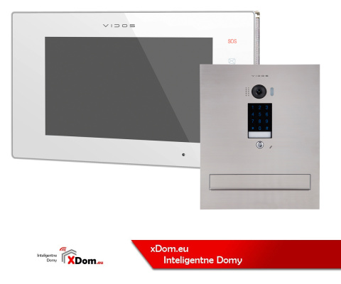 Wideodomofon z szyfratorem Vidos S1401D-SKM M1021W-2