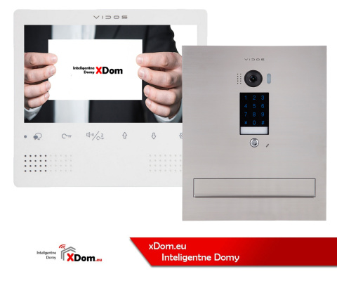 Wideodomofon z szyfratorem Vidos S1401D-SKM M1023W