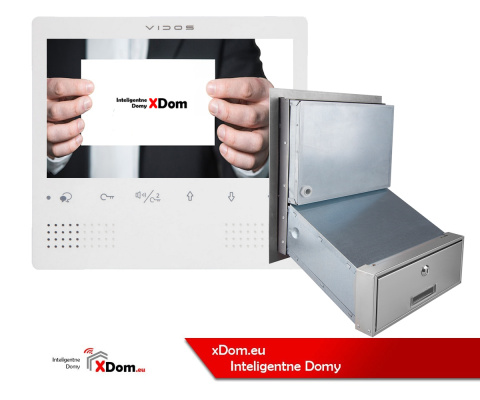 Wideodomofon z szyfratorem Vidos S1401D-SKM M1023W