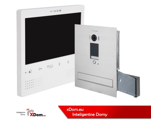 Wideodomofon z szyfratorem Vidos S1401D-SKM M1023W
