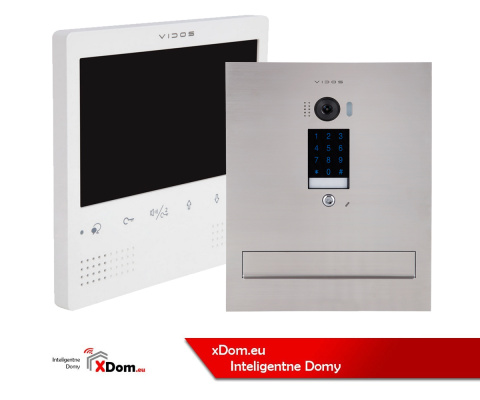 Wideodomofon z szyfratorem Vidos S1401D-SKM M1023W