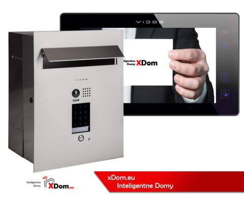 Wideodomofon skrzynka na listy z szyfratorem Vidos S1401D-SKP M1021B-2