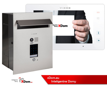 Wideodomofon cyfrowy Vidos S1401D-SKP M1021W-2 z szyfratorem