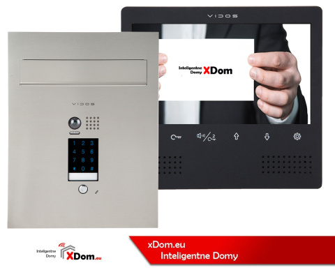 Wideodomofon cyfrowy Vidos S1401D-SKP M1023B z szyfratorem