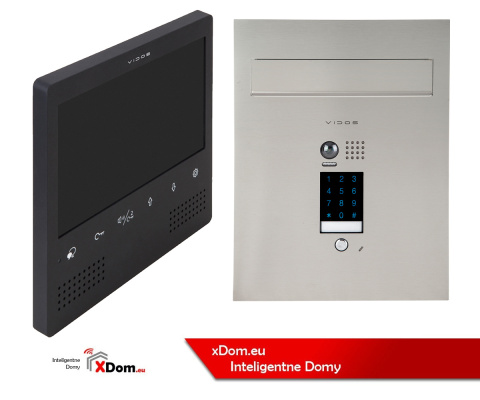 Wideodomofon cyfrowy Vidos S1401D-SKP M1023B z szyfratorem