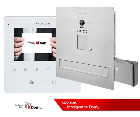 Zestaw wideodomofonu cyfrowego Vidos S1201A-SKM M1022W-2