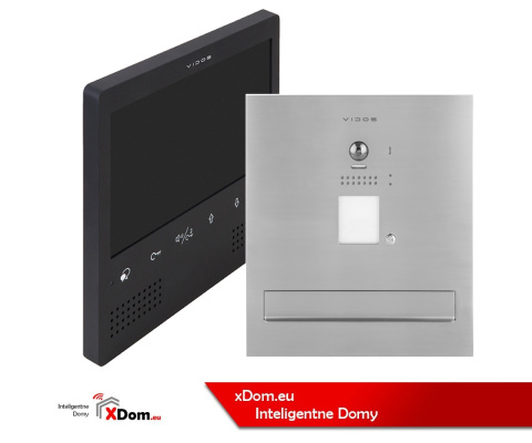 Wideodomofon Vidos S1201A-SKM M1023B z czytnikiem RFID