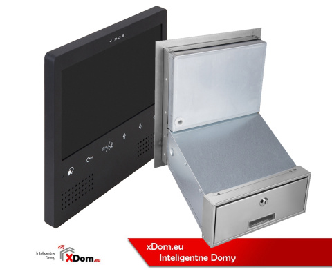 Wideodomofon Vidos S1201A-SKM M1023B z czytnikiem RFID