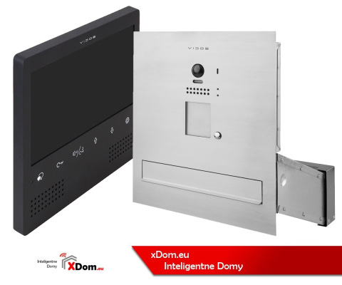 Wideodomofon Vidos S1201A-SKM M1023B z czytnikiem RFID