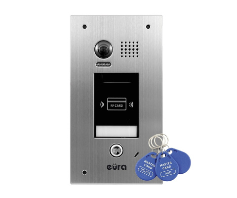 KASETA ZEWNĘTRZNA WIDEODOMOFONU ''EURA'' VDA-72A5 v.2 ''2EASY'' podtynkowa funkcja karty zbliżeniowej