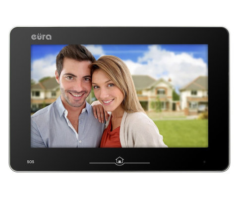 MONITOR ''EURA'' VDA-10A5 ''2-EASY PLUS'' ekran 10'' dotykowy, kolor czarny