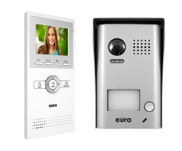 Zestaw Wideodomofonu Cyfrowego Eura Monitor 3,5 cali biały VDA-31A5_VDA-75A5