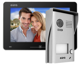 Zestaw Wideodomofonu Cyfrowego Eura Monitor 10 cali czarny VDA75A5_VDA-10A5