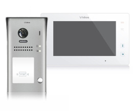 Zestaw cyfrowy wideodomofonu VIDOS S1101A_M1021W biały