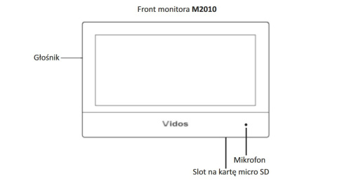 Wideodomofon WiFi Vidos S2101 Monitor M2010 z szyfratorem