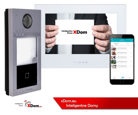 ZESTAW WIDEODOMOFONU IP Z CZYTNIKIEM RFID VIDOS S2401-N_M2010