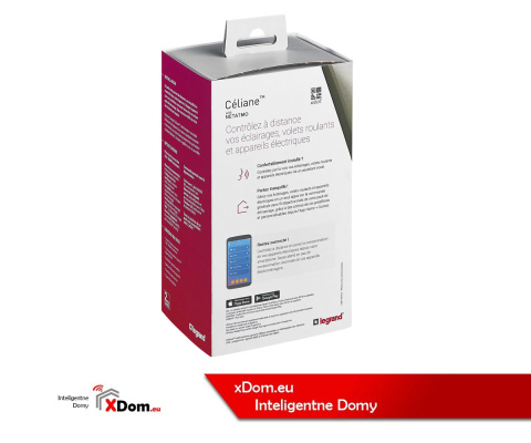 Zestaw startowy do instalacji connected: gniazdo Control i łącznik Wyjście/Powrót - grafitowy, Celiane with NETATMO