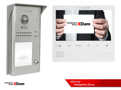 Zestaw wideodomofonu cyfrowego Vidos DUO S1101_M1023W